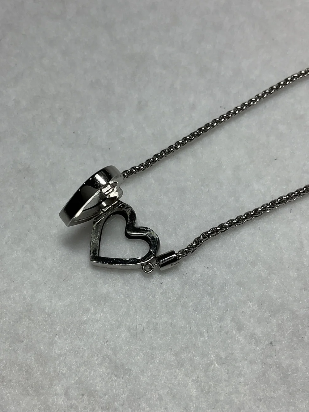 Origami Owl Silver Heart Locket Adjustable Bracelet